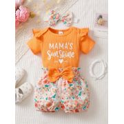 Set "mama's sunshine" – body, pantaloni scurti si bentita mbtu106-r2
