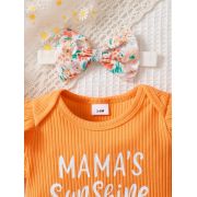 Set "mama's sunshine" – body, pantaloni scurti si bentita mbtu106-r2