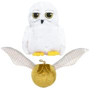 Set 2 jucarii din plus Hedwig 15 cm si Snitch cu sunete 8/25 cm, Harry Potter