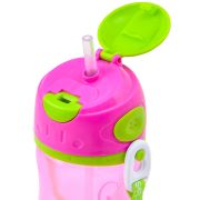 Sticla din plastic cu pai Trixie Bottle, Trunki