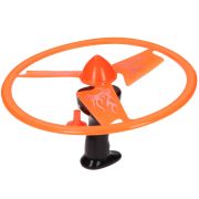 Disc zburator luminos cu dispozitiv de lansare, portocaliu, 25 cm