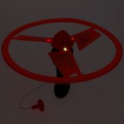 Disc zburator luminos cu dispozitiv de lansare, portocaliu, 25 cm