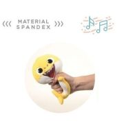 Jucarie muzicala din plus spandex Baby Shark, 25 cm