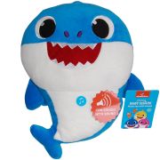 Jucarie muzicala din plus Daddy Shark, Baby Shark, 25 cm