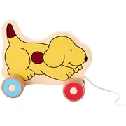 Jucarie de tras din lemn Spot the Dog