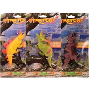 Set 3 dinozauri super elastici din silicon, 16 - 19 cm