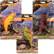 Set 3 dinozauri super elastici din silicon, 16 - 19 cm