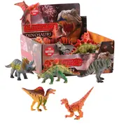 Set 6 figurine dinozauri din cauciuc, diverse modele, 13 - 17 cm