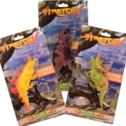 Set 3 dinozauri super elastici din silicon, 16 - 19 cm