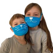 Set 2 masti faciale reutilizabile (acoperitoare fata), Trunki, Albastru