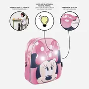 Rucsac Minnie Mouse 3D cu luminite, 25x31x10 cm