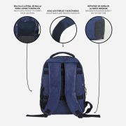 Rucsac Harry Potter Hogwarts Blue, 31x44x13.5 cm