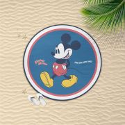 Prosop rotund pentru plaja, Mickey Mouse, 140 cm