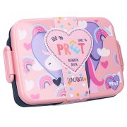 Cutie pentru alimente PrÃªt Unicorn Pink, 16x13x6 cm
