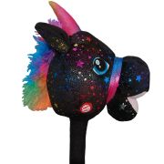 Bat de calarit cu sunete, Unicorn negru, 75 cm