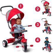 Tricicleta multifunctionala Radio Flyer 4-in-1, 9 luni - 5 ani