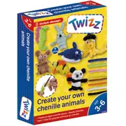 Set creativ cu snururi plusate, 7 modele - animale