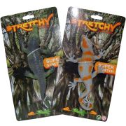 Set 2 crocodili super elastici din silicon, kaki/gri, 25 cm