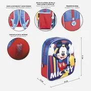 Rucsac Mickey Mouse 3D cu luminite, 25x31x10 cm