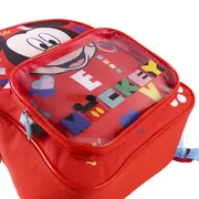 Rucsac Mickey Mouse cu buzunar transparent, 25x30x12 cm