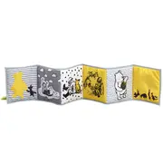 Jucarie - carte Winnie the Pooh cu doua fete pentru dezvoltare senzoriala