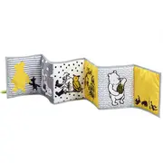 Jucarie - carte Winnie the Pooh cu doua fete pentru dezvoltare senzoriala