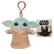 Jucarie din plus cu breloc Baby Yoda, Star Wars, 10 cm