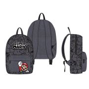 Rucsac Super Mario cu buzunar frontal, 32x25x10 cm