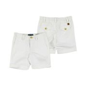 Pantaloni scurti albi din in (3203), 9 ani / 134 cm