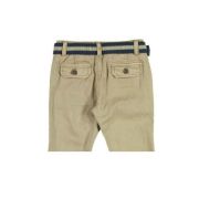 Pantaloni bej din doc si curea textila (4533), 8 ani / 128 cm