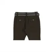Pantaloni maro din doc si curea textila (4533), 6 ani / 116 cm