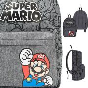 Rucsac Super Mario cu buzunar frontal, 32x25x10 cm