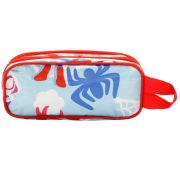 Penar 3D Spiderman Traffic cu 2 compartimente, 22x9.5x8 cm