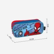 Penar Spiderman cu 2 compartimente, 22x8x10 cm