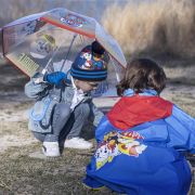 Pelerina de ploaie tip poncho, Paw Patrol, Albastru, 3 - 4 ani
