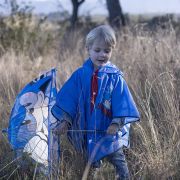 Pelerina de ploaie tip poncho, Sonic, Albastru, 3 - 4 ani