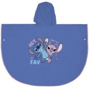 Pelerina de ploaie tip poncho, Stitch, Albastru, 5 - 6 ani