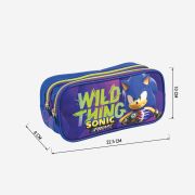 Penar Sonic Wild Thing cu 2 compartimente, 22x8x10 cm