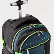 Troler Monocromo Urban, Negru/Albastru, 55x35x25 cm