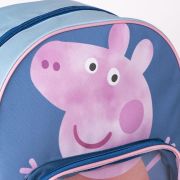 Rucsac Peppa Pig cu buzunar transparent, 25x30x12 cm