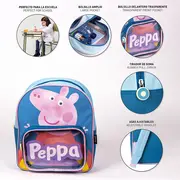 Rucsac Peppa Pig cu buzunar transparent, 25x30x12 cm