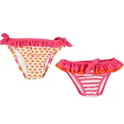 Set 2 slipuri de baie Roz/Alb/Portocaliu (1683), 12 luni, 80 cm