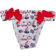 Set 2 slipuri de baie Bleumarin/Alb/Rosu (3603), 6 ani, 116 cm