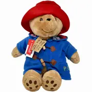 Jucarie de plus ursuletul Paddington cu haina albastra, asezat, 30 cm