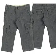 Pantaloni gri cu buzunare laterale (4543), 12 luni, 80 cm