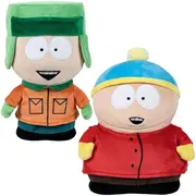 Set 2 jucarii din plus Kyle Broflovski, 18 cm si Eric Cartman, 17 cm, South Park