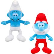 Set 2 jucarii din plus Smurf si Papa Smurf, The Smurfs, 20 cm