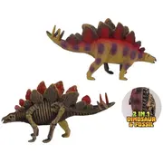 Figurina Stegosaurus 2 in 1 dinozaur si fosila