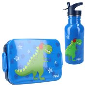 Set cutie alimente 16x13x5 cm si bidon inox 500 ml PrÃªt blue