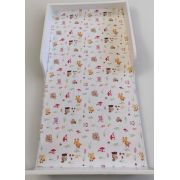 Lenjerie in 3 piese Forest pentru pat copii 2-12 ani compatibila cu saltea 160x80cm ASC-TEX-FRST-80